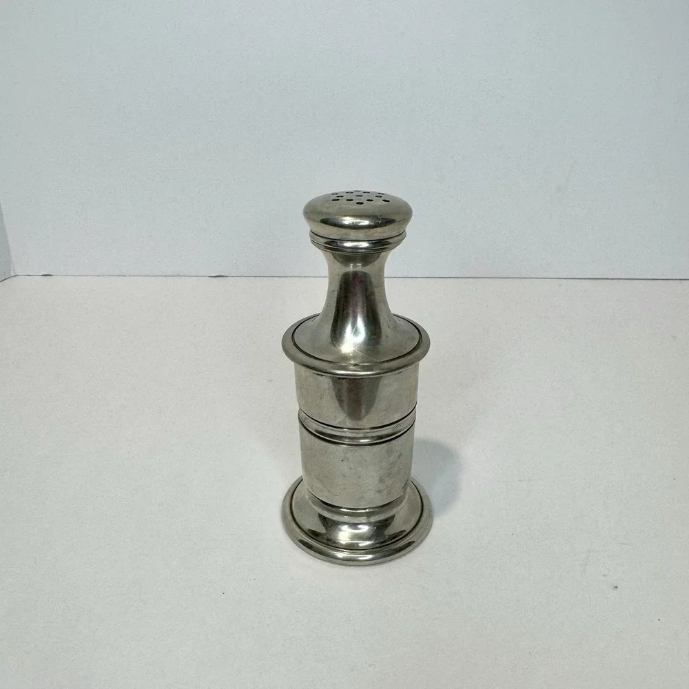 Vintage Shirley Williamsburg Virginia Handmade Pewter Salt Shaker